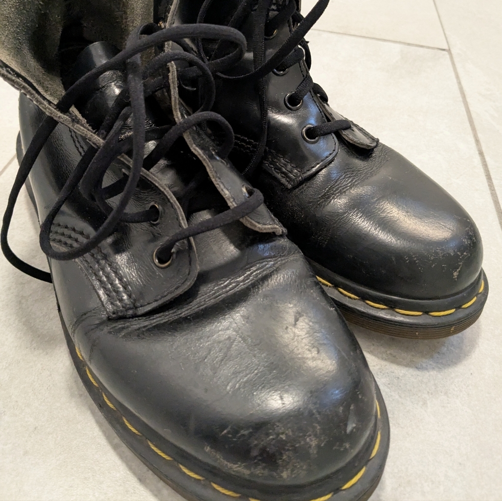Dr. Martens Black Leather Boots